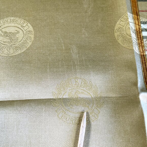 Vintage Burberry Mini Scarf – Nova Check with Equestrian Knight Design (EKD) - Picture 11 of 13